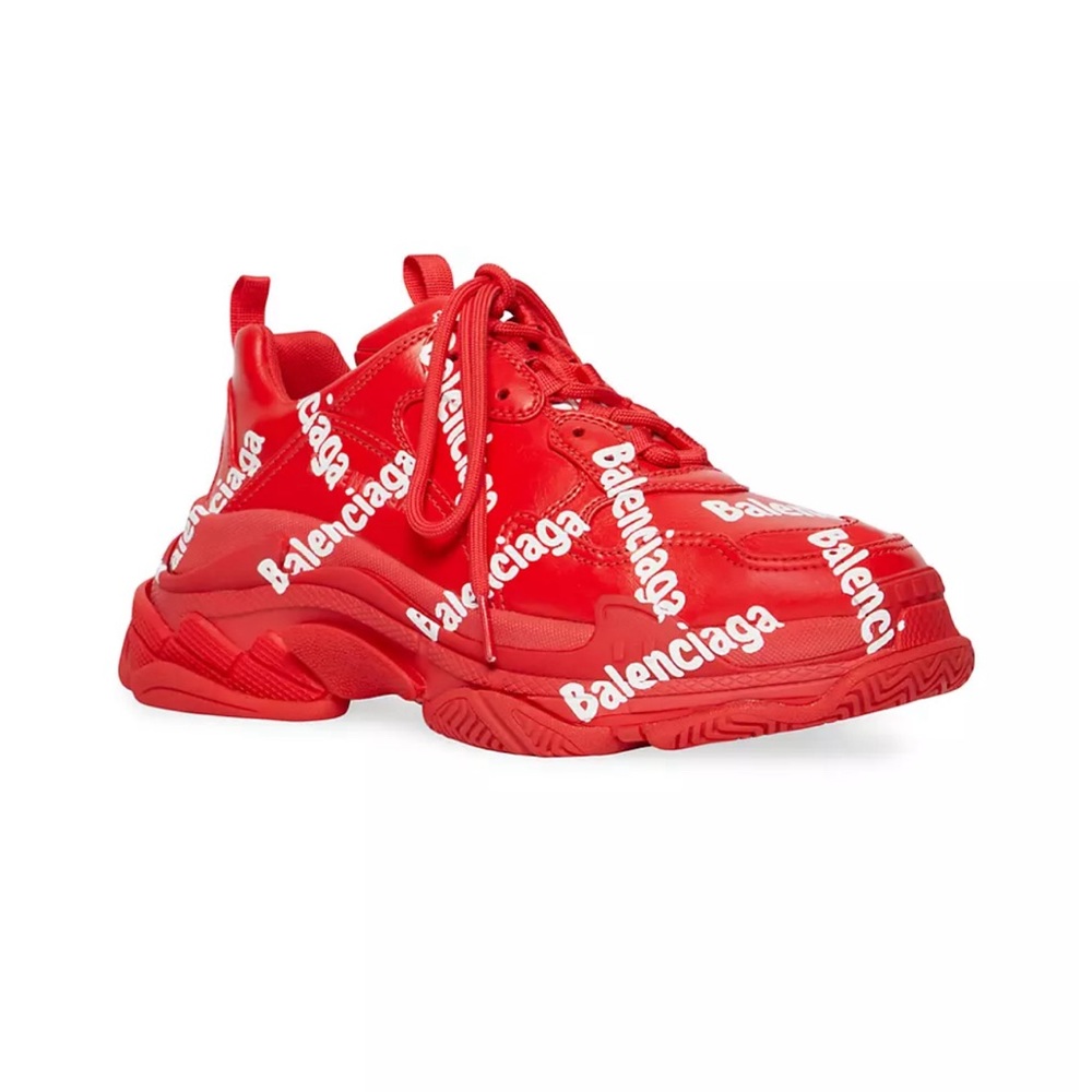 Balenciaga women’s Triple S Logotype Sneakers, size 40. New in box.